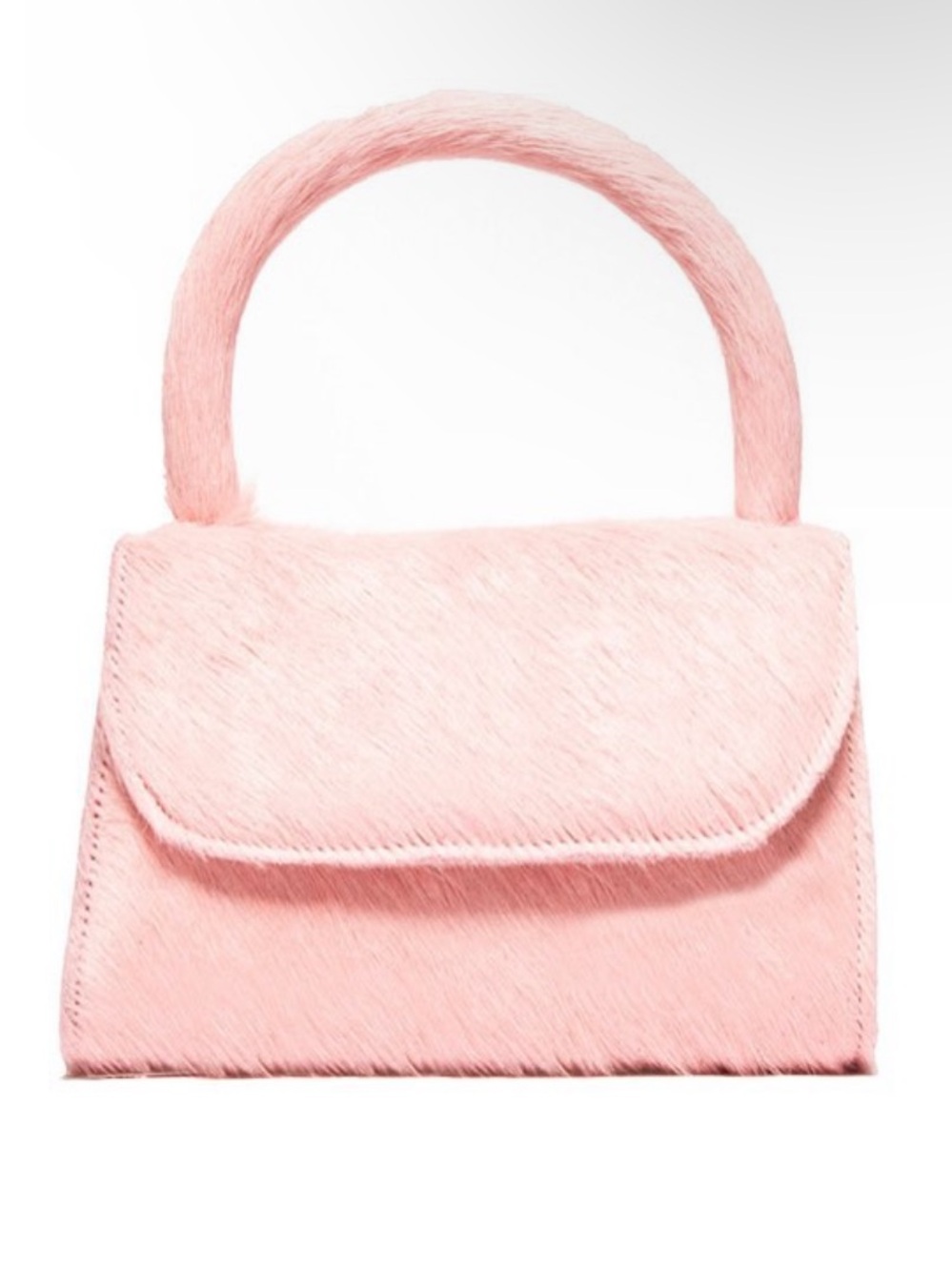 L'intervalle Anina Pink Pony Hair Top Handle Crossbody Bag